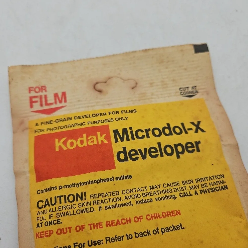 Kodak Microdol-X Developer 4.5 Ounces Brand New Old Stock‎ Vintage Makes 1 Quart